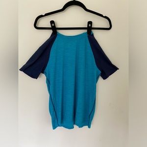 Kids blue athletic tee shirt